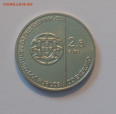 ПОРТУГАЛИЯ - 2,5 евро 2011 ВОЕННАЯ АКАДЕМИЯ до 5.05, 22.00 - Португалия 2.5. евро 2011 Военная Академия_1