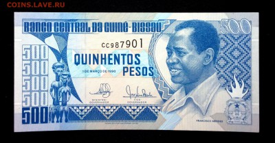 Гвинея-Биссау 500 песо 1990 unc до 05.05.17. 22:00 мск - 2