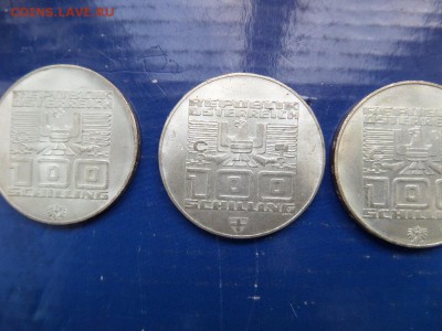 ОИ Инсбрук 100 ш. 3 монеты Серебро - SAM_6033.JPG