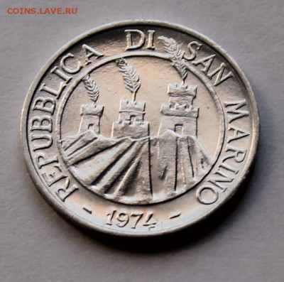 Сан Марино 5 лир 1974. - 10