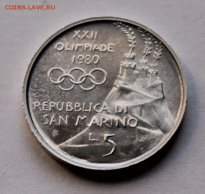 Сан Марино 5 лир 1980. - 9