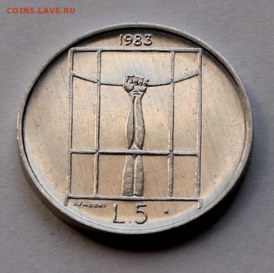 Сан Марино 5 лир 1983. - 4