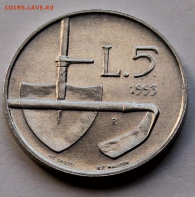 Сан Марино 5 лир 1993. - 4