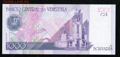 ВЕНЕСУЭЛА 1000 БОЛИВАР 1998 UNC ДО 06.05 22:00 МСК - 2 001