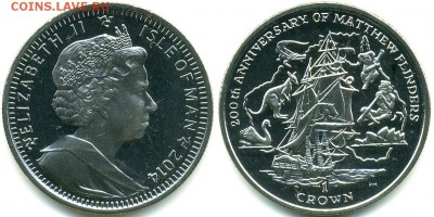 Разыскиваю монеты, посвящённые морским сражениям - 1-crown-2014-matthew-flinders