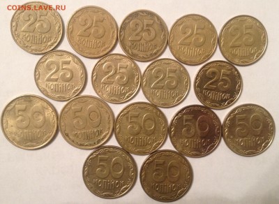 1-50 Копинок (Укр.) 40шт. год разный до 5.05.17 в 22.15 - image