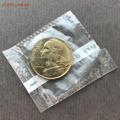 Франция, две монеты 10 и 20 Сантимов, 1973, UNC - IMG_1640.JPG