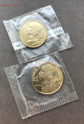 Франция, две монеты 10 и 20 Сантимов, 1973, UNC - IMG_1643.JPG