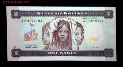 Эритрея 1 накфа unc до 07.05.17. 22:00 мск - 2