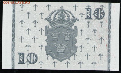 ШВЕЦИЯ 10 КРОН 1959 UNC ДО 07.05 22:00 МСК - 2 001