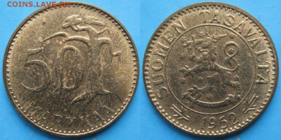 20.Разная инострань по фиксу - 20.28. -Финляндия 50 марок 1952    3137