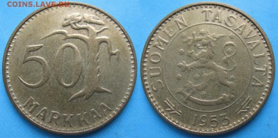 20.Разная инострань по фиксу - 20.29. -Финляндия 50 марок 1953 Н    168-ак6-3543