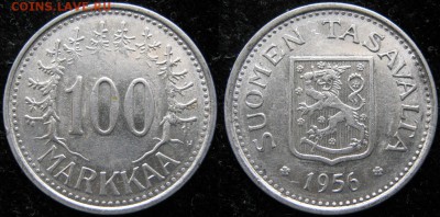 20.Разная инострань по фиксу - 20.32. -Финляндия 100 марок 1956    3142