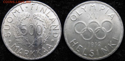 20.Разная инострань по фиксу - 20.35. -Финляндия 500 марок 1952    132=ак79-3135