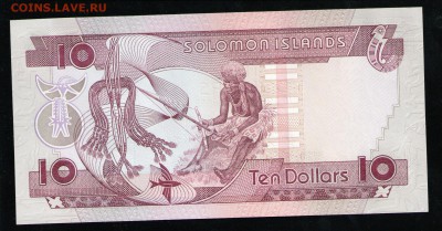 СОЛОМОНОВЫ ОСТРОВА 10 ДОЛЛАРОВ 1986 UNC - 10 001