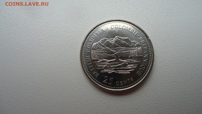КАНАДА 25 ЦЕНТОВ 1992 БРИТАНСКАЯ КОЛУМБИЯ - DSC04353.JPG