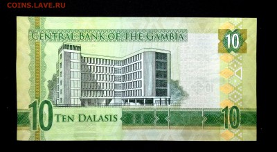 Гамбия 10 даласи 2015 unc до 08.05.17. 22:00 мск - 1