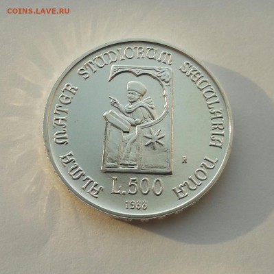 Италия 500 лир 1988(университет)UNC с 200 руб до 08.05 22:00 - 20170502_180018
