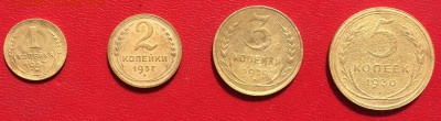 2 копейки 1937 UNC - 37 29 30 1к 2к 3к 5к1.JPG