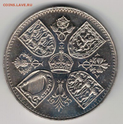 Великобритания крона 1953 Коронация 08.05 в 22.00мск (Д963) - 4-53
