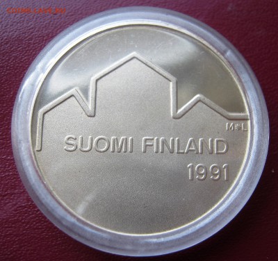 ФИНЛЯНДИЯ 100 марок 1991. ХОККЕЙ. Серебро. ПРЕДПРОДАЖНАЯ. - 020.JPG