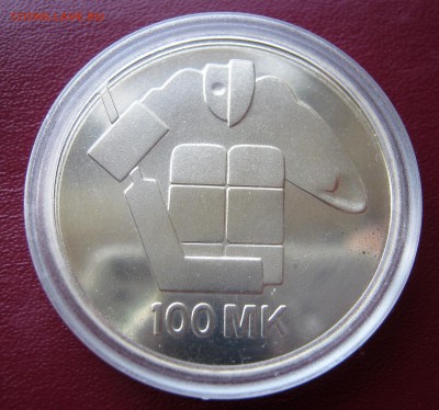 ФИНЛЯНДИЯ 100 марок 1991. ХОККЕЙ. Серебро. ПРЕДПРОДАЖНАЯ. - 018.JPG
