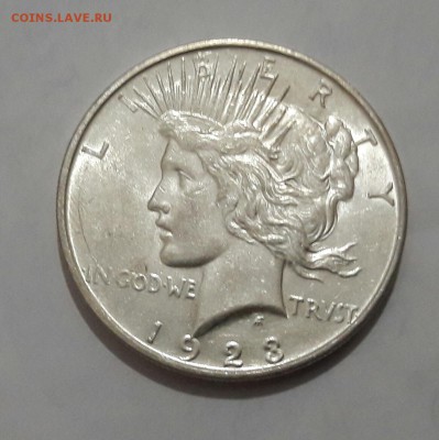 США 1 доллар 1923  (Мирный)  UNC до 08.05 22:00 - 20170504_211817