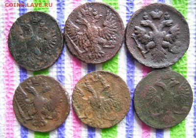6 монет: денга 1737, 1748, 1749, 1750 до 10.05.2017 в 22 Мск - SAM_9774а