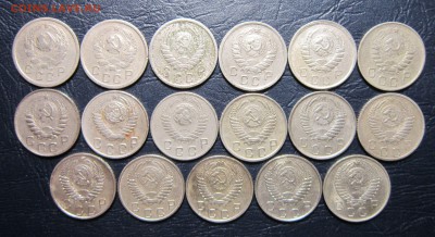 10 копеек 1935-57 гг. (погодовка) 17шт. до 9.05 в 22.00 - 10к35-2
