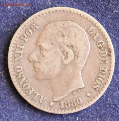 С 1 руб. ИСПАНИЯ 50с 1880г. АЛЬФОНСО-XII  до 12.05 в 22-00 - IMG_5723.JPG