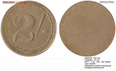 Жетоны Великобритании, 2, 1, 6D и 3 - (Великобритания) 2