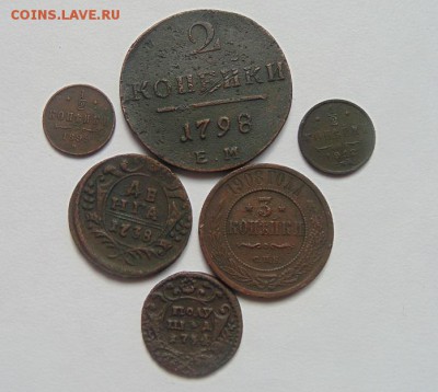 лот медных монет из 5 штук с 1734 по 1912 до10.05.17  21:00 - DSC07803.JPG