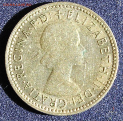 С 1 руб. АВСТРАЛИЯ  6 пенсов 1957г. ЛИЗА  до 13.05 в 22-00 - IMG_6359.JPG