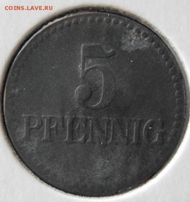 Нотгельд 5 пф. 1917, Lennep, до 22.00 11.05. - IMG_6937.JPG