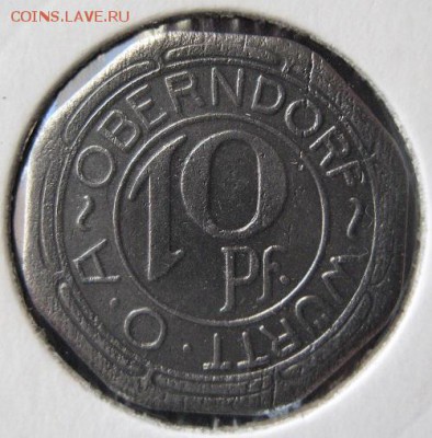 Нотгельд 10 пф. 1918, Wurtt, до 22.00 11.05. - IMG_6993.JPG