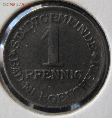 Нотгельд 1 пф. 1920, Bad-Mergentheim, до 22.00 11.05. - IMG_6995.JPG