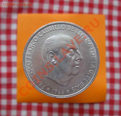 Испания 100 песет 1966г. ( Ag ) до 21-30ч. 16.02.11г.(среда) - 1s