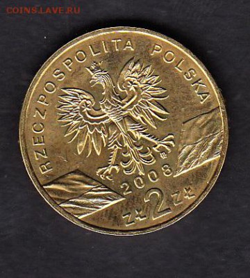 Польша 2008 2зл птицы - 17а