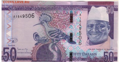 Гамбия 50 даласи 2015 до 15.05.2017 в 22.00мск (Г187) - 1-гам50а