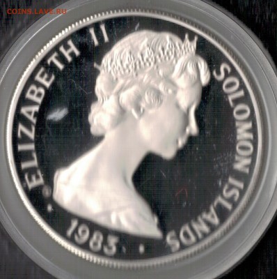 Ag Соломоновы о-ва 5$ 1983 Год ребенка 15.05 в 22.00 (Д916) - 5-сол