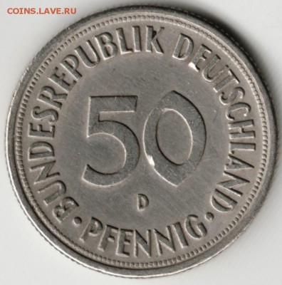 Германия 50 пфеннигов 1970 г. D до 24.00 16.05.17 г. - Scan-170429-0070