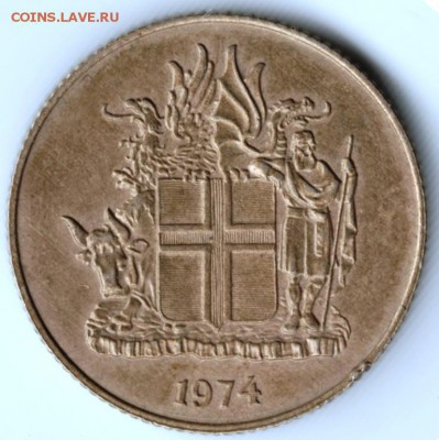 Исландия 1 крона 1974 г. до 24.00 16.05.17 г. - Scan-170429-0072