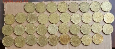 Полная коллекция. Франция. 5 р-ка. 20 сантимов  1962-2000. - 20170510_165254