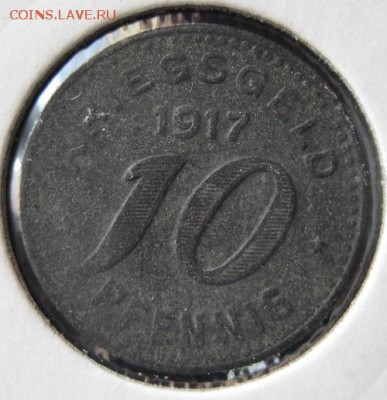 Нотгельд 10 пф. 1917, Barmen, до 22.00 16.05. - IMG_7013.JPG