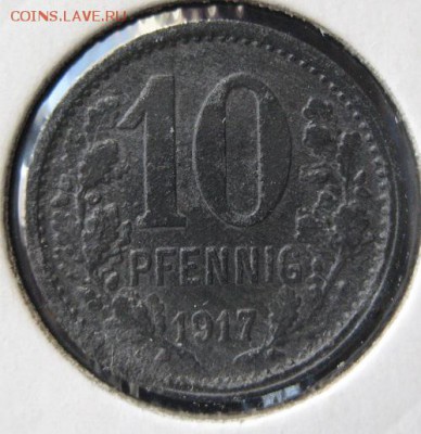 Нотгельд 10 пф. 1917, Hattingen, до 22.00 16.05. - IMG_7019.JPG