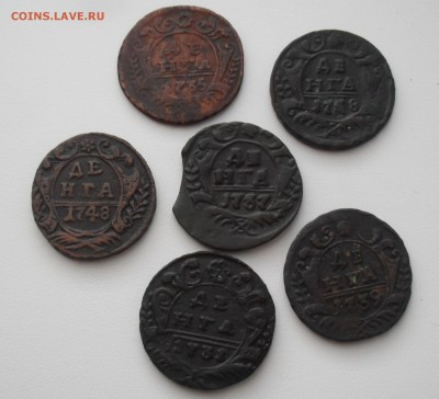 Лот денга 1731, 1735, 1737 (выкус), 1738, 1739, 1748 года. - SAM_0213.JPG