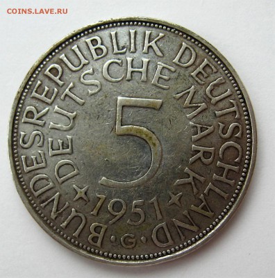 5 марок ФРГ 1951 год - IMG_6397.JPG
