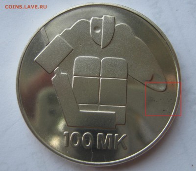 ФИНЛЯНДИЯ 100 марок 1991. ХОККЕЙ. Серебро. 17.05.2017 - 004 — копия.JPG