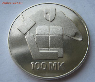 ФИНЛЯНДИЯ 100 марок 1991. ХОККЕЙ. Серебро. 17.05.2017 - 003.JPG