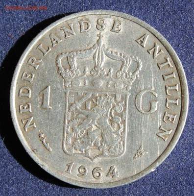 С 1 РУБ. НИДЕРЛАНДСКИЕ АНТИЛЛЫ 1 гульден 1964г.до 17.05 в 22 - IMG_6337.JPG